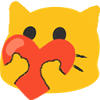 Emoji blobheartcat