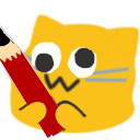 Emoji blobcatgooglypencil